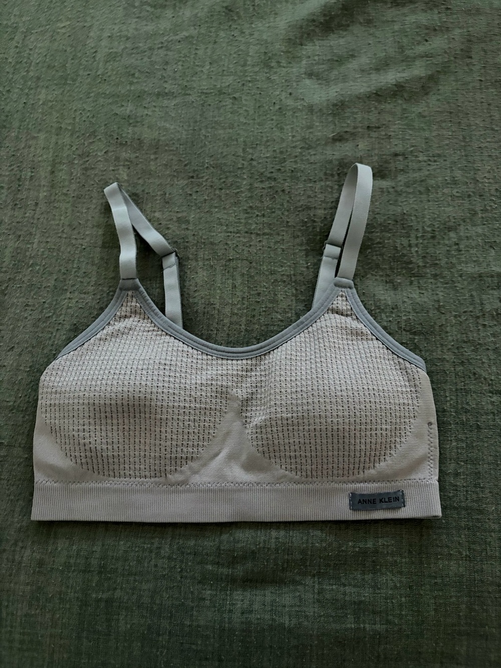 Anne Klein Light Gray Seamless Bralette
